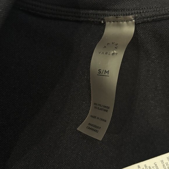 Varley Poinsetta Full Zip Activewear Jacket Black S/M Mesh Panel Gym Athleisure - Picture 4 of 11